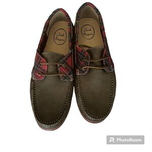 Jack Rogers Easton leather slip on boat shoes 11